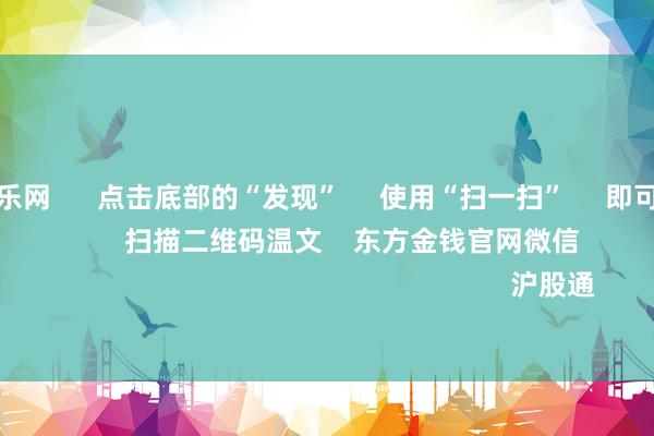 九游体育娱乐网      点击底部的“发现”     使用“扫一扫”     即可将网页共享至一又友圈                            扫描二维码温文    东方金钱官网微信                                                                        沪股通             深股通           